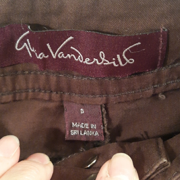 Gloria Vanderbilt Brown Pants Size 8 - Picture 4 of 6